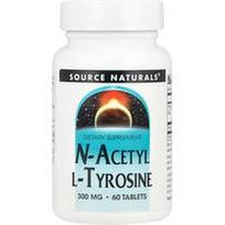 Source Naturals, N-acetil-L-tirozinas, 300 mg, 60 tablečių