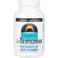 Source Naturals, L-triptofanas, 500 mg, 120 kapsulių