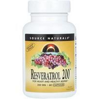 Source Naturals, Resveratrolis 200™, 200 mg, 60 kapsulių