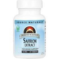 Source Naturals, „Serene Science®“, šafrano ekstraktas, 15 mg, 60 tablečių