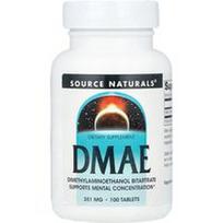 Source Naturals, DMAE, 351 mg, 100 tablečių