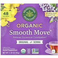 Traditional Medicinals, Organinė „Smooth Move®“ arbata, originali su sena, be kofeino, 48 suvynioti arbatos pakeliai, 96 g