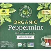Traditional Medicinals, Organinės pipirmėtės, be kofeino, 48 arbatos pakeliai, 72 g