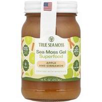 True Sea Moss, Jūros samanų gelis „Superfood“, obuolių ir cinamono, 473 ml