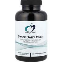 Designs For Health, Du kartus per dieną vartojamas multivitaminų kompleksas, 240 vegetariškų kapsulių