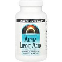 Source Naturals, Alfa lipoinė rūgštis, laikino atpalaidavimo, 120 tablečių
