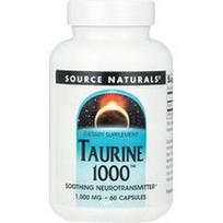 Source Naturals, Taurinas 1000™, 1000 mg, 60 kapsulių
