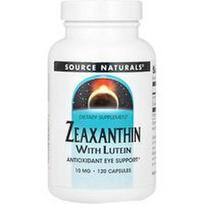 Source Naturals, Zeaksantinas su liuteinu, 10 mg, 120 kapsulių