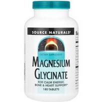 Source Naturals, Magnio glicinatas, 180 tablečių