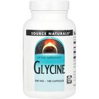 Source Naturals, Glicinas, 500 mg, 100 kapsulių