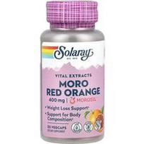 Solaray, Gyvybiniai ekstraktai, Moro raudonųjų apelsinų, 400 mg, 30 daržovių kapsulių
