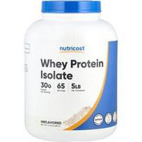 Nutricost, Išrūgų baltymų izoliatas, be skonio, 5 svarai (2268 g)