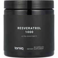 Toniiq, Resveratrolis 1000, 60 kapsulių (500 mg vienoje kapsulėje)