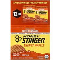 Honey Stinger, Energetiniai vafliai su sūdyta karamele, 12 vaflių po 30 g (1,06 uncijos)