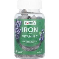 YumVs, Geležis su vitamino C guminukais, vynuogėmis, 60 guminukų