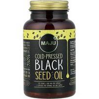 Maju Superfoods, Šalto spaudimo juodųjų kmynų aliejus, 120 vnt. (500 mg vienoje kapsulėje)