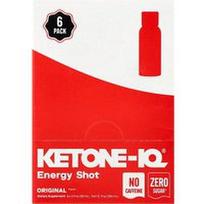 Ketone-IQ, Energinis šūvis, originalus, be kofeino, 6 buteliukai po 59 ml (2 skysčio uncijos)