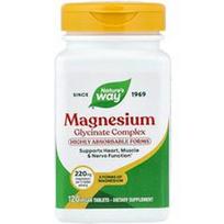 Nature's Way, Magnio glicinato kompleksas, 120 veganiškų tablečių (110 mg vienoje tabletėje)