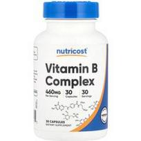 Nutricost, Vitamino B kompleksas, 30 kapsulių