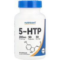 Nutricost, 5-HTP, 200 mg, 30 kapsulių
