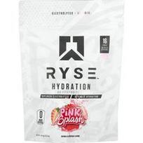 RYSE, Hidratacija, elektrolitų gėrimų mišinys kelyje, rausvas purslas, 16 lazdelių po 6,4 g (0,23 uncijos)