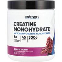 Nutricost, „Performance“, kreatino monohidratas, vynuogių skonio, 300 g