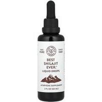 Pure Indian Foods, „Best Shilajit Ever™“ skysti lašai, 60 ml (2 skysčio uncijos)