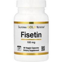 California Gold Nutrition, Fisetinas, 100 mg, 90 vegetariškų kapsulių