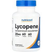 Nutricost, Likopenas, 20 mg, 60 minkštųjų kapsulių