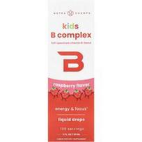 NutraChamps, Vaikams skirtas B kompleksas, aviečių skonio, 60 ml