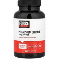 Force Factor, Kalio citratas, 99 mg, 180 augalinių kapsulių