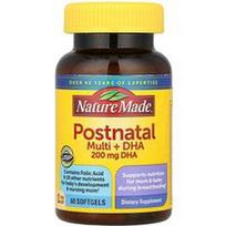 Nature Made, Pogimdyminis multivitaminų kompleksas su DHA, 60 minkštųjų kapsulių