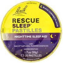 Bach, Rescue Sleep® pastilės, juodieji serbentai, 35 pastilės