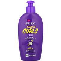 Aussie, Stebuklingos garbanos, nenuplaunamas pienelis su kokosų ir simondsijų aliejumi, 6,7 fl oz (200 ml)