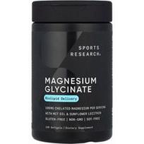 Sports Research, Magnio glicinatas, 120 minkštųjų gelių (80 mg viename minkštame gelyje)