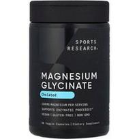 Sports Research, Magnio glicinatas, 90 vegetariškų kapsulių (80 mg vienoje kapsulėje)