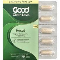 Good Clean Love, Atstatyti, makšties homeopatinės žvakutės, 10 želatinos žvakučių