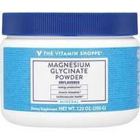 The Vitamin Shoppe, Magnio glicinato milteliai, be skonio, 205 g