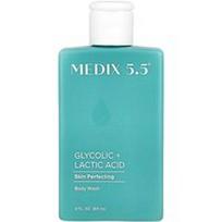 Medix 5.5, Kūno prausiklis, odos tobulinimo priemonė, glikolio ir pieno rūgštis, 89 ml