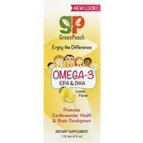 GreenPeach, Omega 3 EPA ir DHA, citrinų skonio, 118,3 ml (4 skysčio uncijos)