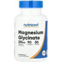 Nutricost, Magnio glicinatas, 90 kapsulių (70 mg vienoje kapsulėje)