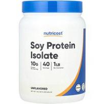 Nutricost, Sojų baltymų izoliatas, be skonio, 454 g