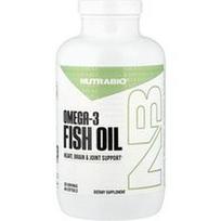 NutraBio, Omega-3 žuvų taukai, 400 minkštųjų kapsulių (1000 mg vienoje minkštojoje kapsulėje)