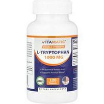 Vitamatic, L-triptofanas, dvigubos koncentracijos, 1000 mg, 120 tablečių