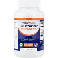 Vitamatic, Tikrasis margainis ir kiaulpienių šaknys, 180 vegetariškų kapsulių