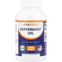 Vitamatic, Pipirmėčių aliejus, 180 minkštųjų kapsulių