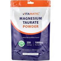 Vitamatic, Magnio taurato milteliai, 8,8 uncijos (250 g)