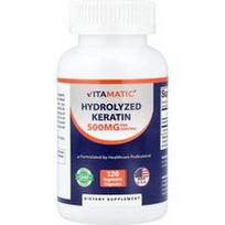 Vitamatic, Hidrolizuotas keratinas, 120 augalinių kapsulių (250 mg vienoje kapsulėje)