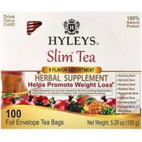 Hyleys Tea, „Slim Tea“ arbata, 9 skonių asortimentas, 100 arbatos pakelių folijos vokeliuose, 150 g