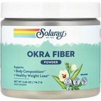 Solaray, Okra pluošto milteliai, be kvapiųjų medžiagų, 2,63 uncijos (74,7 g)